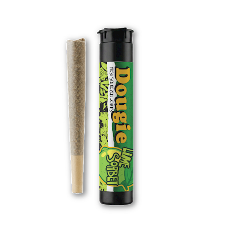 DOUGIE Lime Sorbet flavored infused pre roll .75g
