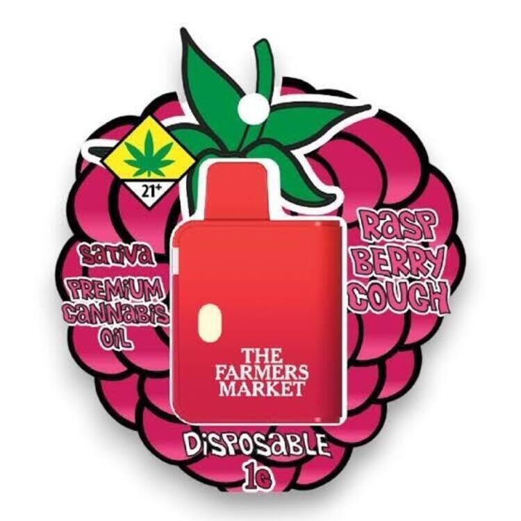 1g Raspberry Cough Cartridge Disposable