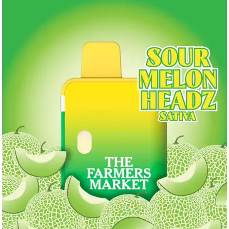 1g Sour Melon Headz Cartridge Disposable