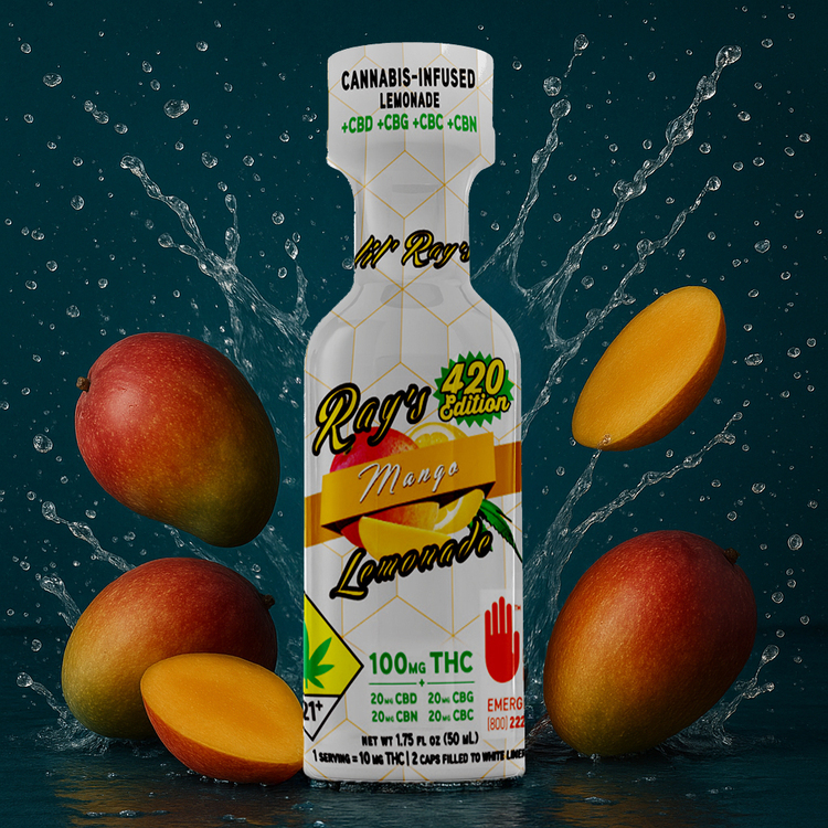 Rays - Lil' Rays Mango Lemonade 420 Edition (100mg THC, 20mg CBD,CBG,CBN,CBC)