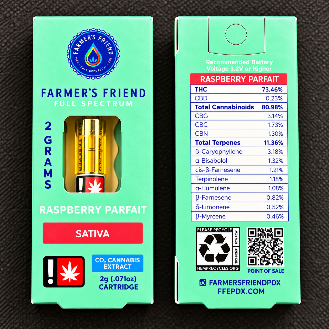 Farmer's Friend Extracts: Raspberry Parfait
