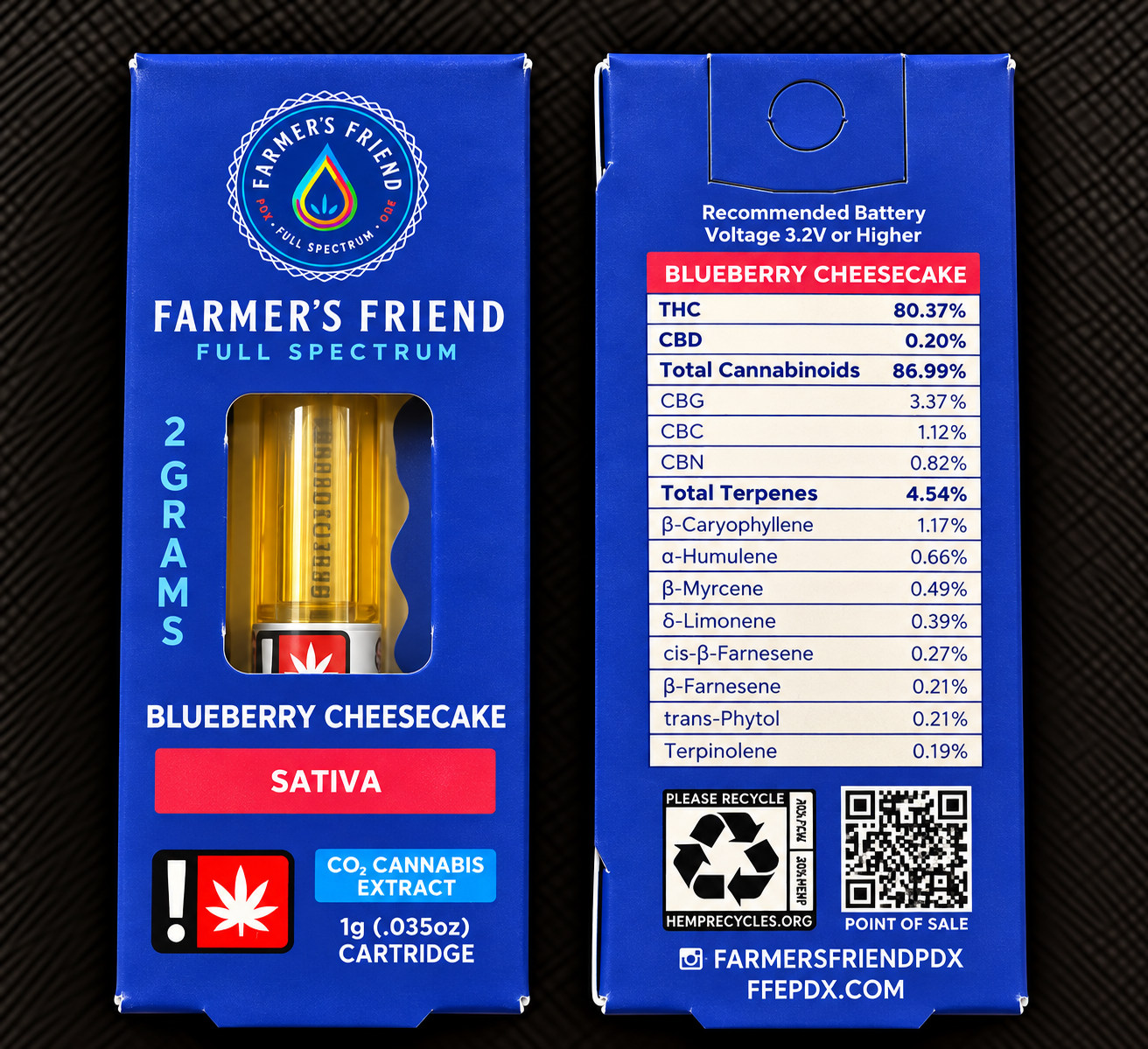 Farmer's Friend Extracts: Blueberry Cheesecake