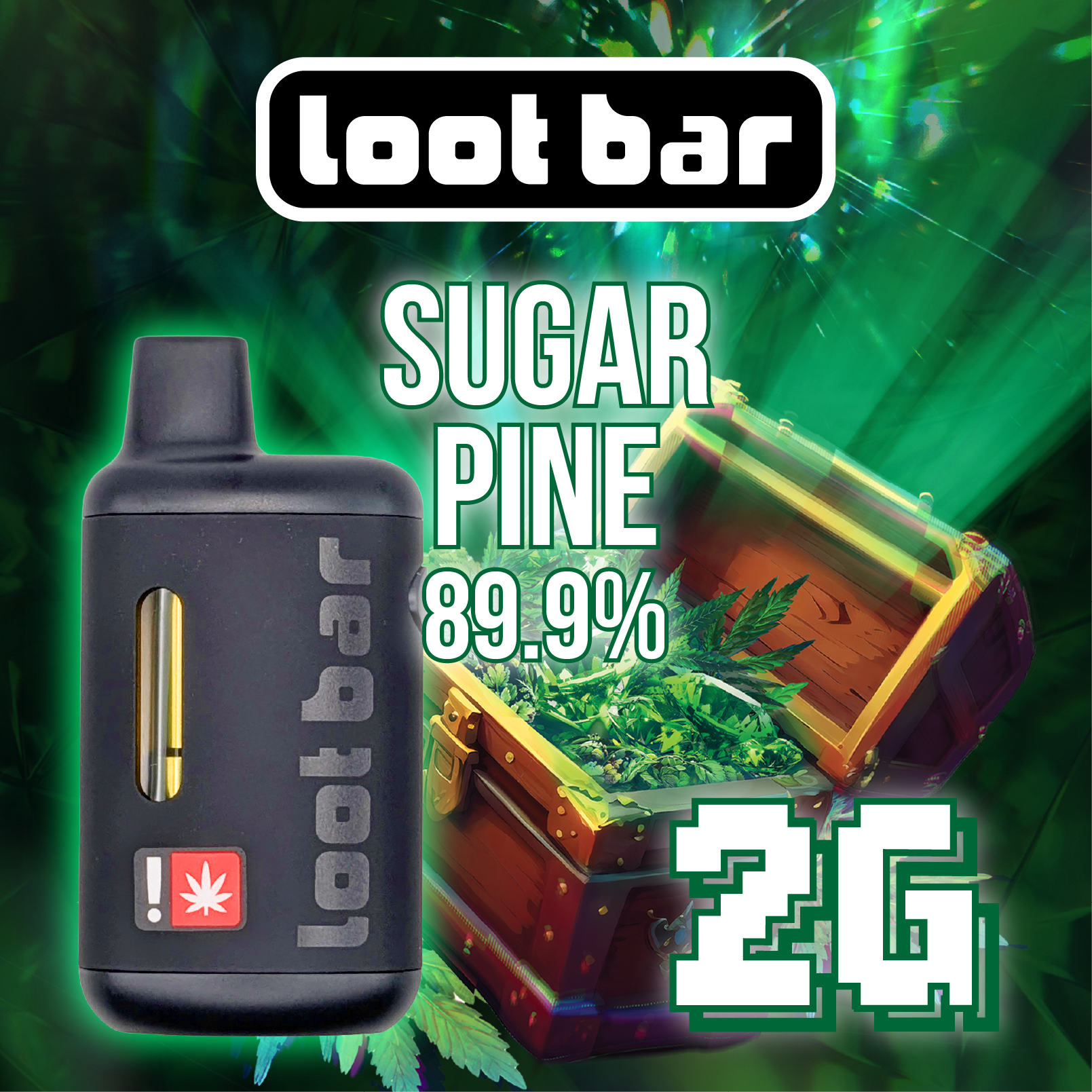 Loot Bar: LOOT AiO 2g Sugar Pine (H) liquid diamonds disposable