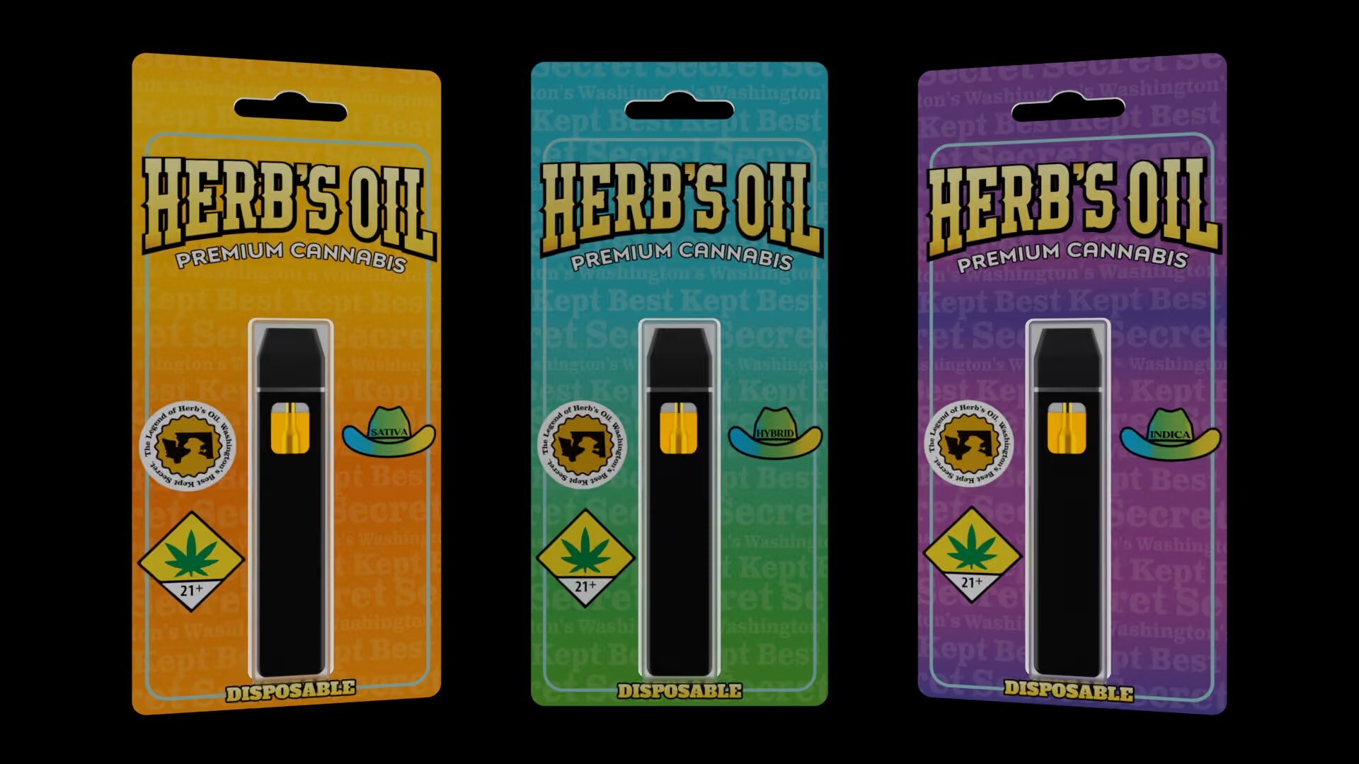 Disposable Vape Strawberry Banana - Herb's Oil | Central District