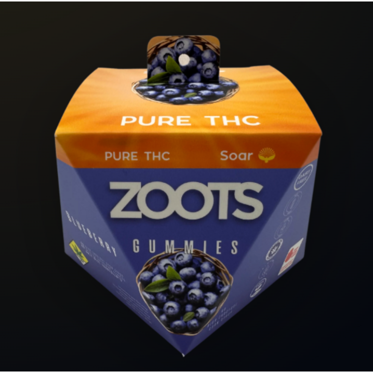 100mg Blueberry Soft Candies Zoots