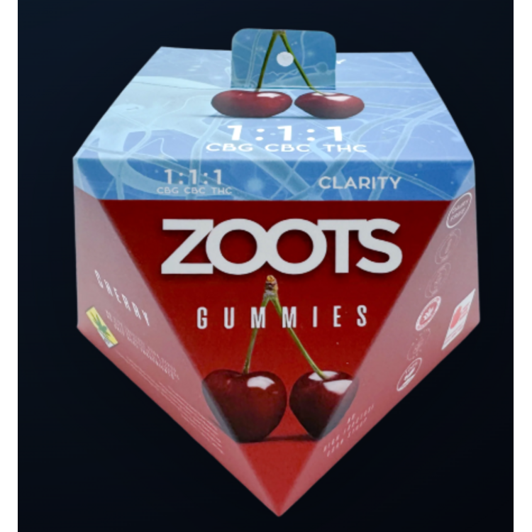 300mg Cherry Soft Candies Zoots 1:1:1 Clarity
