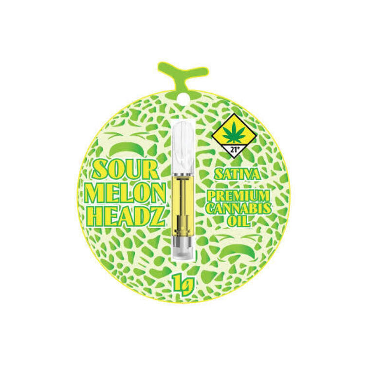 1g Sour Melon Headz Cartridge