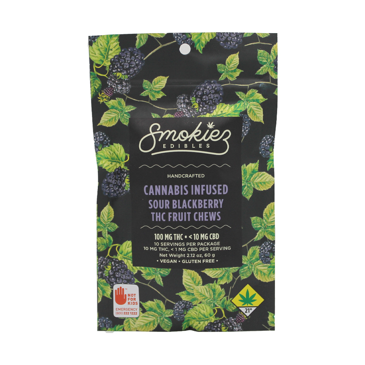 100mg Sour Blackberry Soft Candies