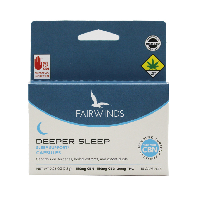 330mg Deeper Sleep Capsule Fairwinds CBN