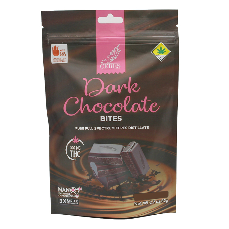 100mg Dark Chocolate Bites Ceres Indica