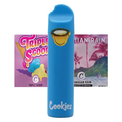 Cookies Triple Scoop + Hawaiian Rain Dual Chamber Disposable Vape